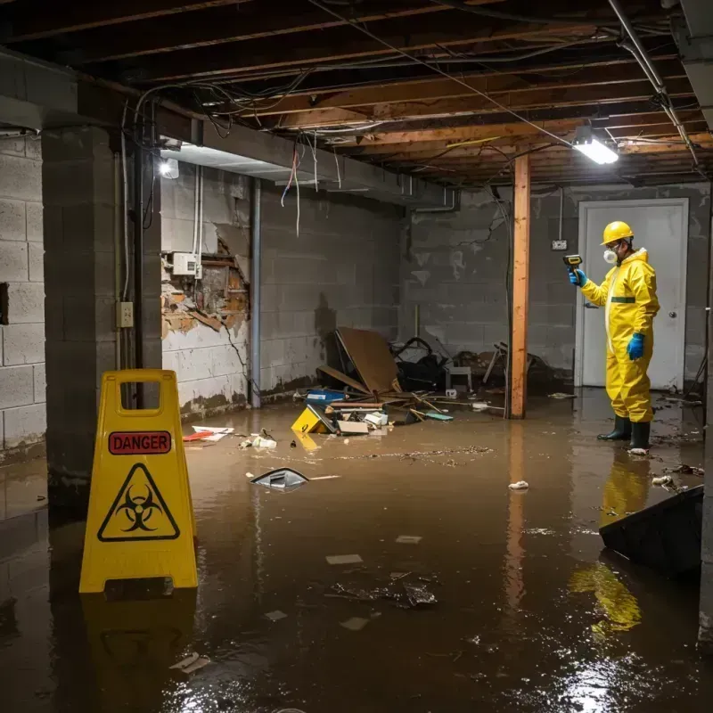 Flooded Basement Electrical Hazard in Rainbow, CA Property